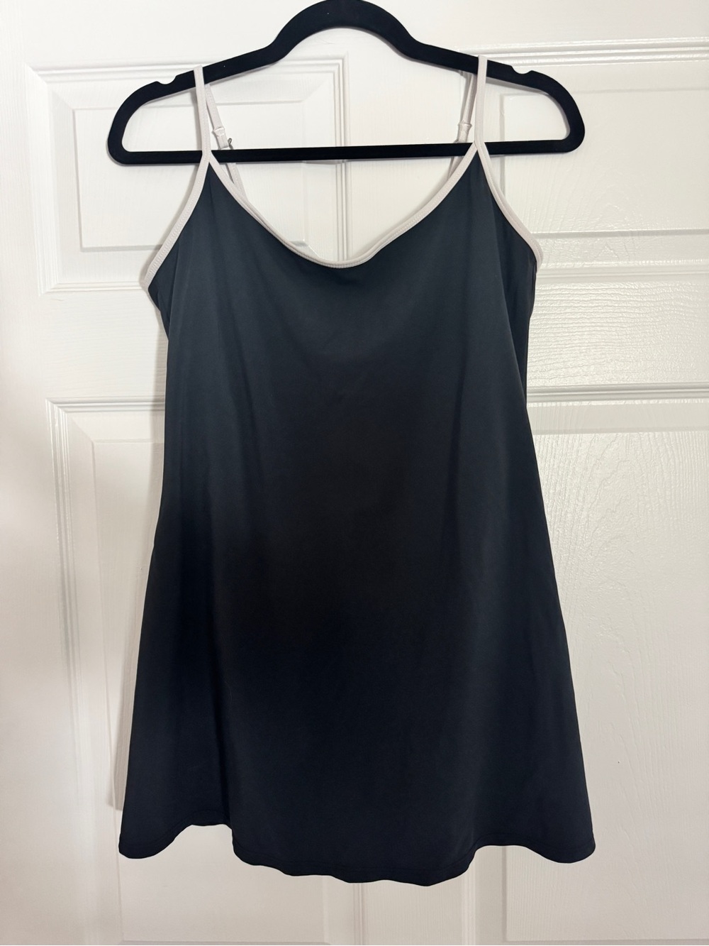 Abercrombie Black Slip Chemise with Contrast Trim - Women Intimates